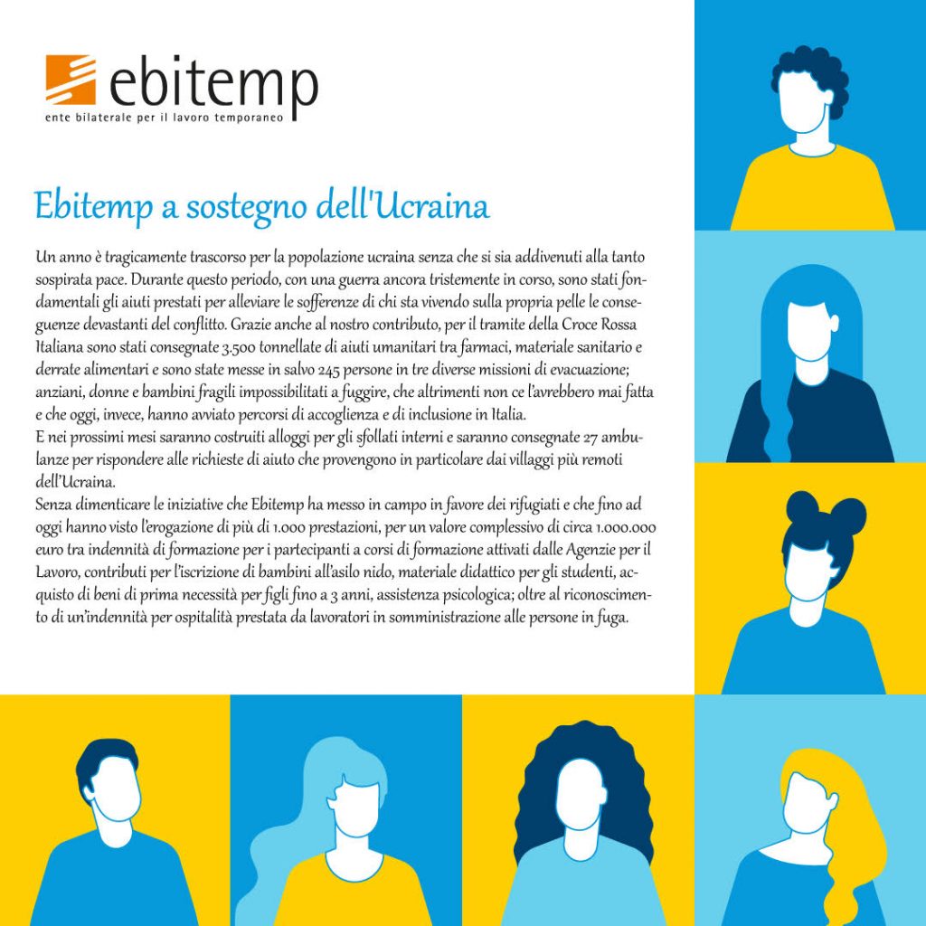 Ebitemp a sostegno dell'Ucraina